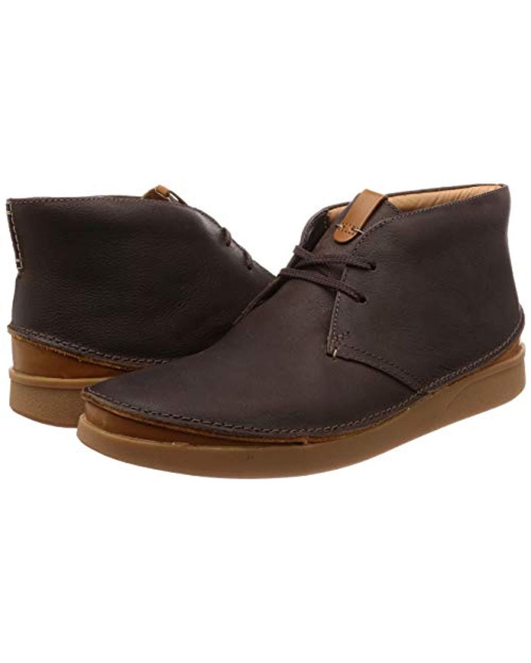 Clarks Oakland Rise Chukka Boots in Brown for Men | Lyst UK