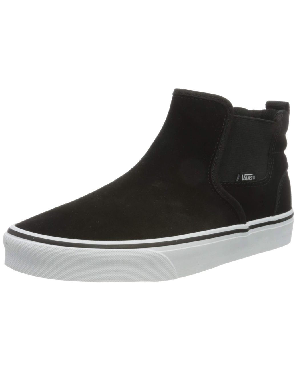 Vans Asher Mid Sneaker, in Black | Lyst UK