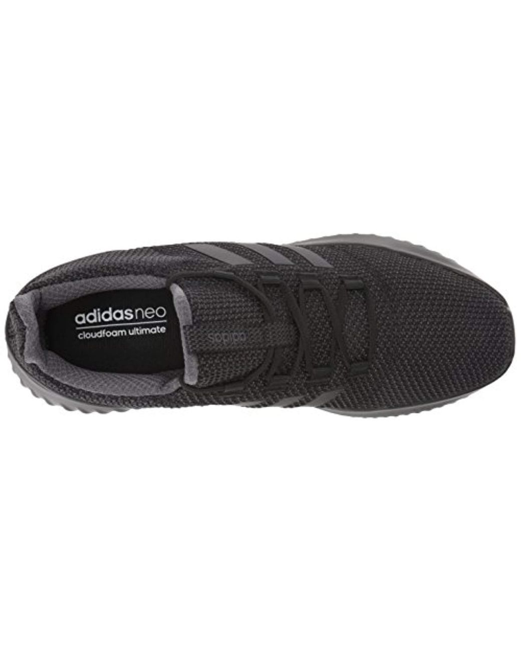 adidas Cloudfoam Ultimate Running Shoe, Black/black/utility Black, 11.5 M  Us for Men | Lyst