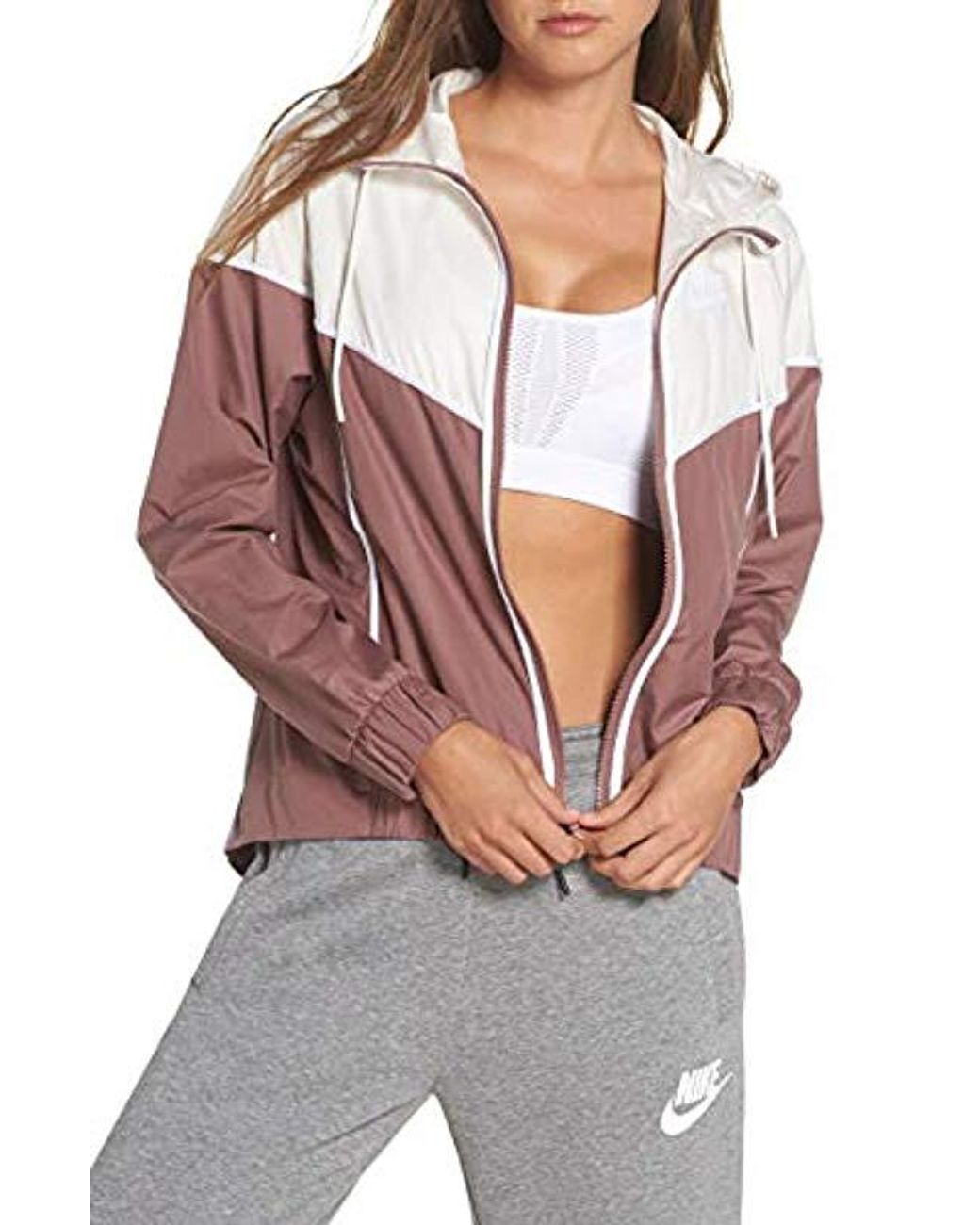 mauve nike windbreaker