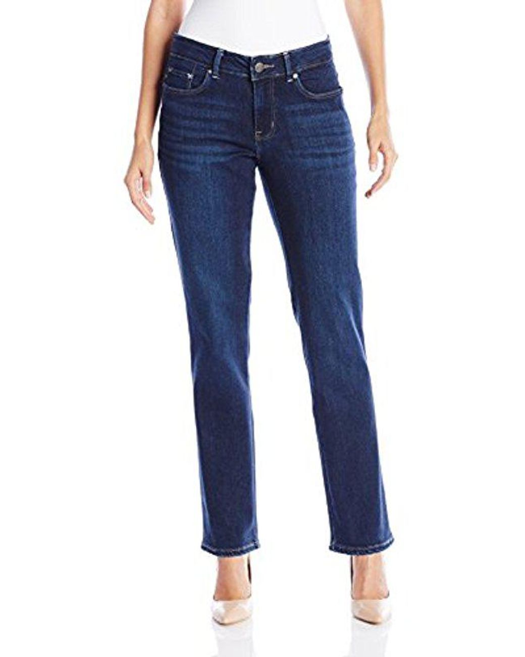 Lee Jeans Missy Modern Series Curvy Fit Straight Leg Jean in Blue | Lyst