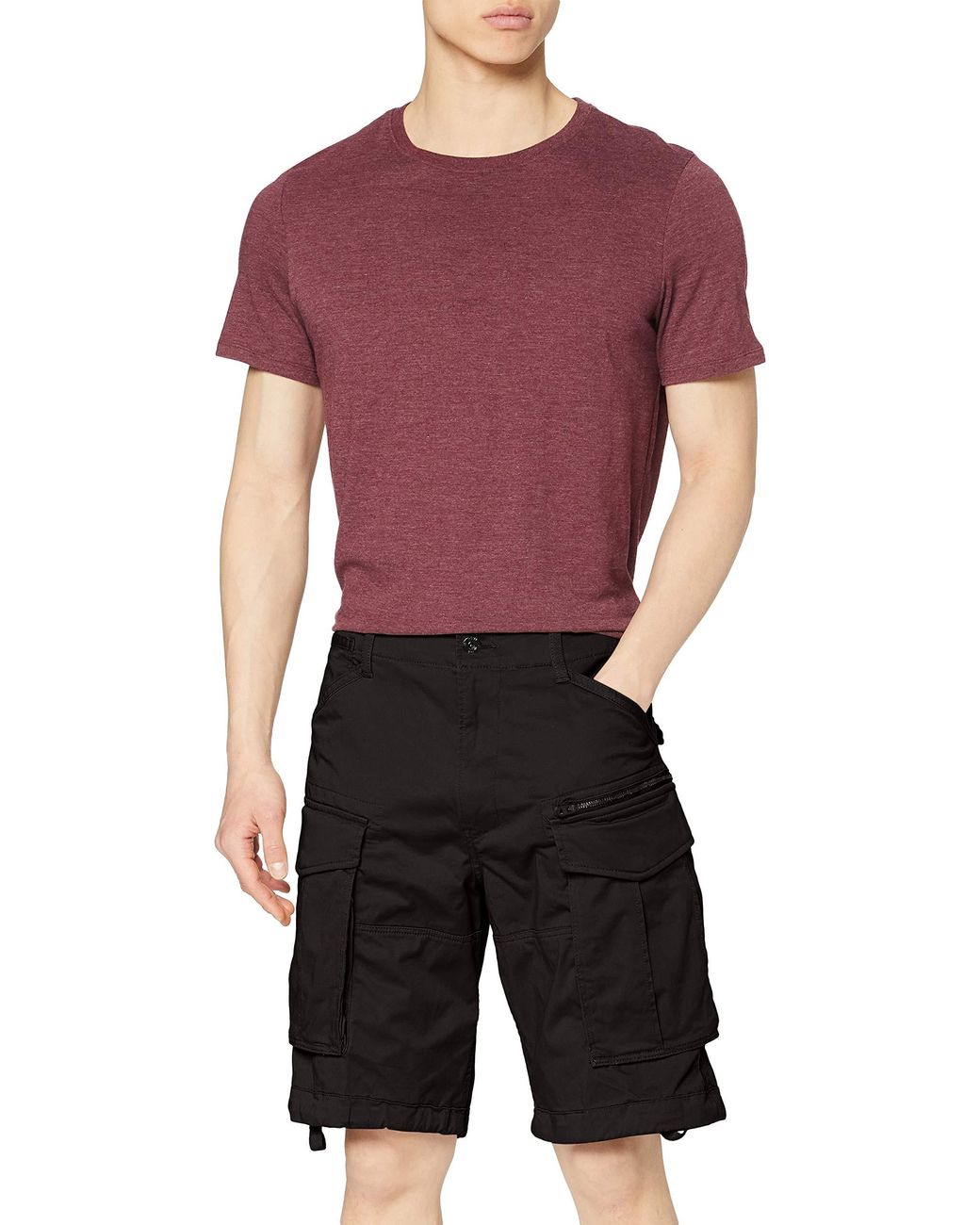 G-Star RAW Rovic Zip Relaxed 1/2-length Shorts in Black for Men - Save 55%  - Lyst