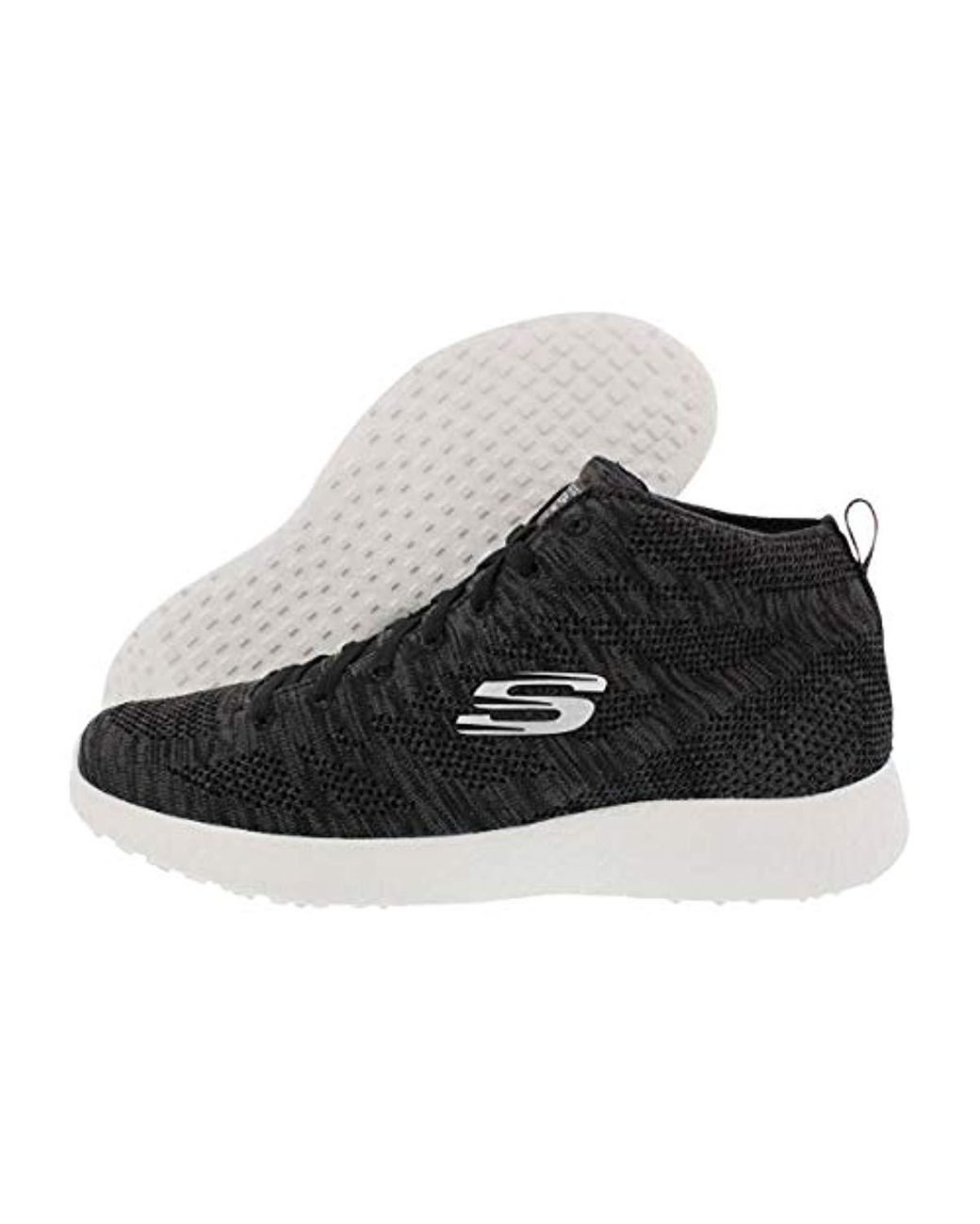 Skechers Sport Burst Divergent Demi Boot Sneaker in Black | Lyst