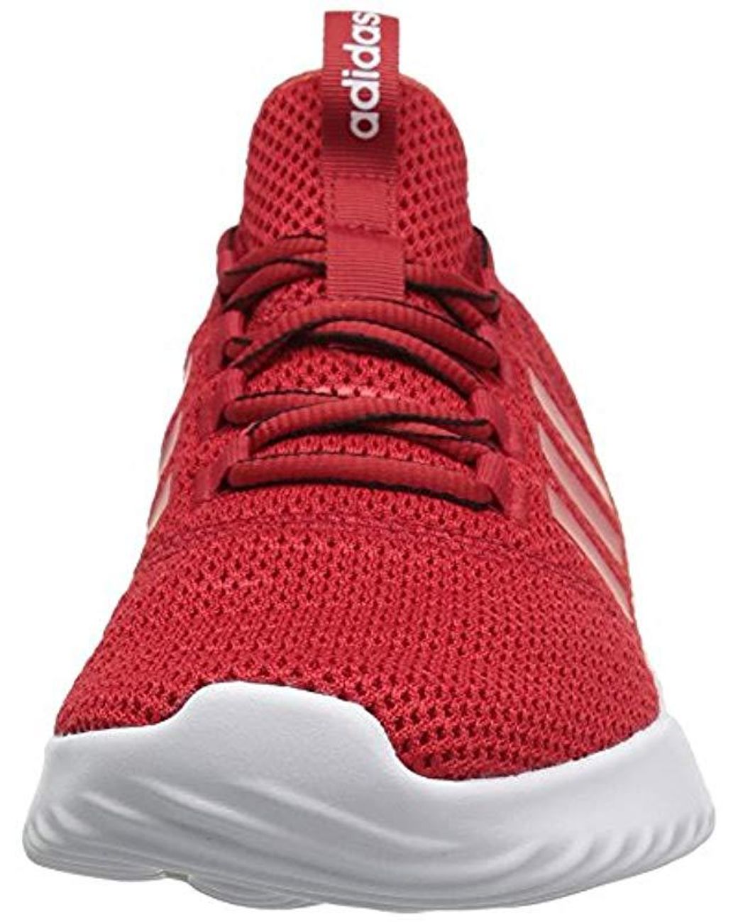 red adidas cloudfoam shoes