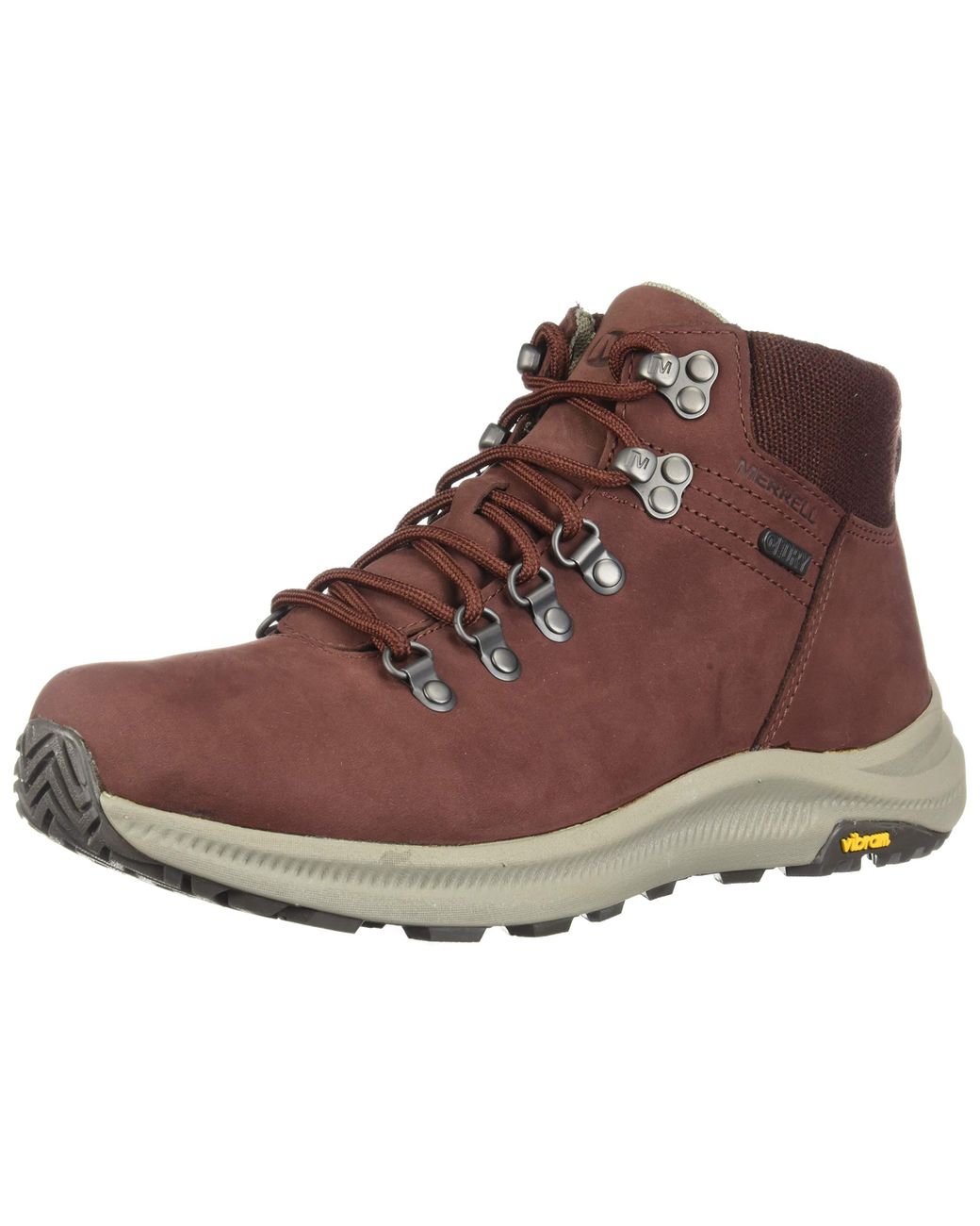 Merrell Leather Mens Ontario Mid Wp Hiking Boot in Brown for Men - Save 24% - Lyst