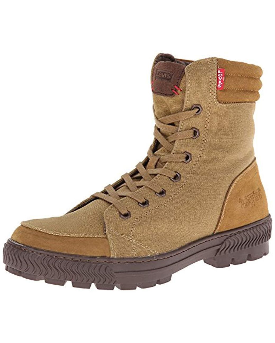 Levi's Clarckson Canvas Combat Boot in Natural for Men | Lyst