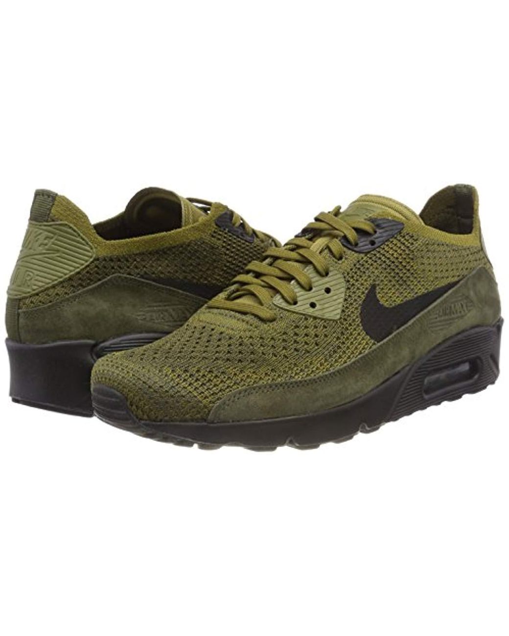 Nike Air Max 90 Ultra 2.0 Flyknit Trainers in Green for Men | Lyst UK