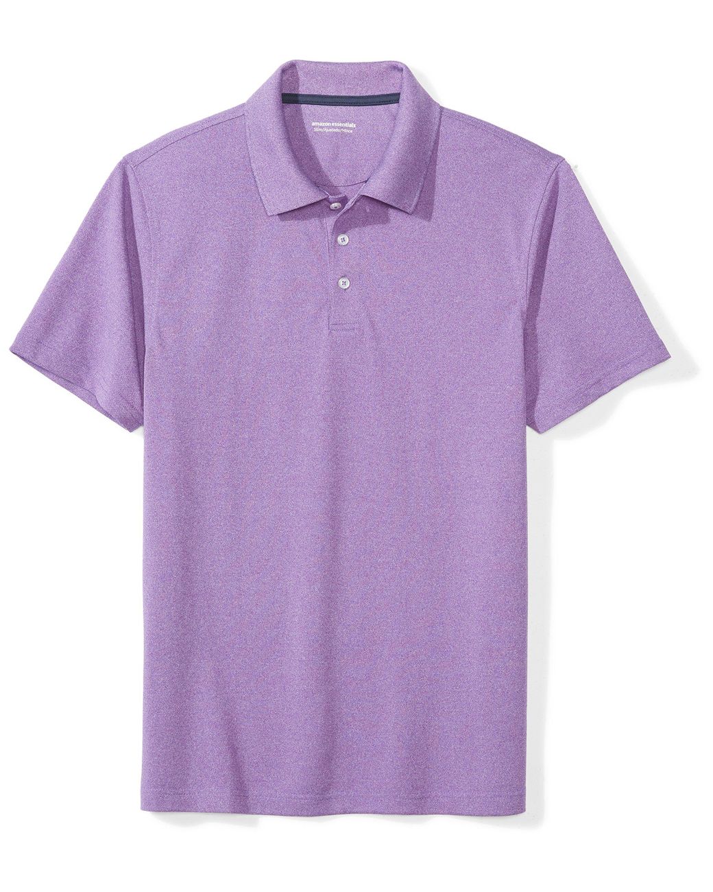 Amazon Essentials Slimfit Quickdry Golf Polo Shirt Purple Heather for