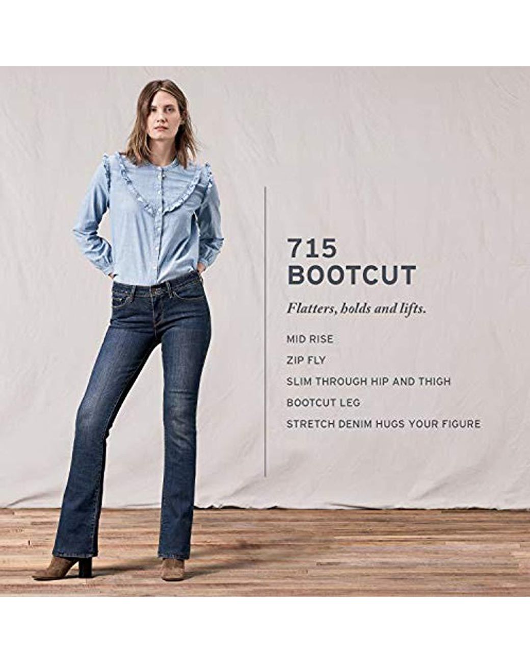 Donna 715 Vintage Bootcut Jeans Jeans - blu - 32 (46 ) Regolare di Levi's  in Blu | Lyst