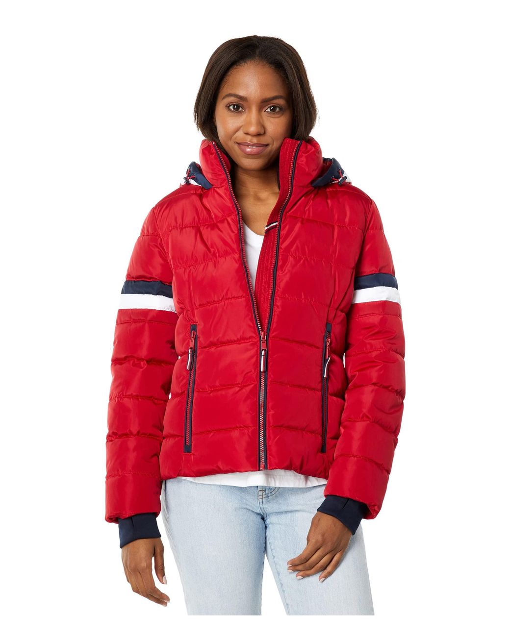 Tommy Hilfiger Tommy Hilfger Classic Puffer Jacket in Red | Lyst