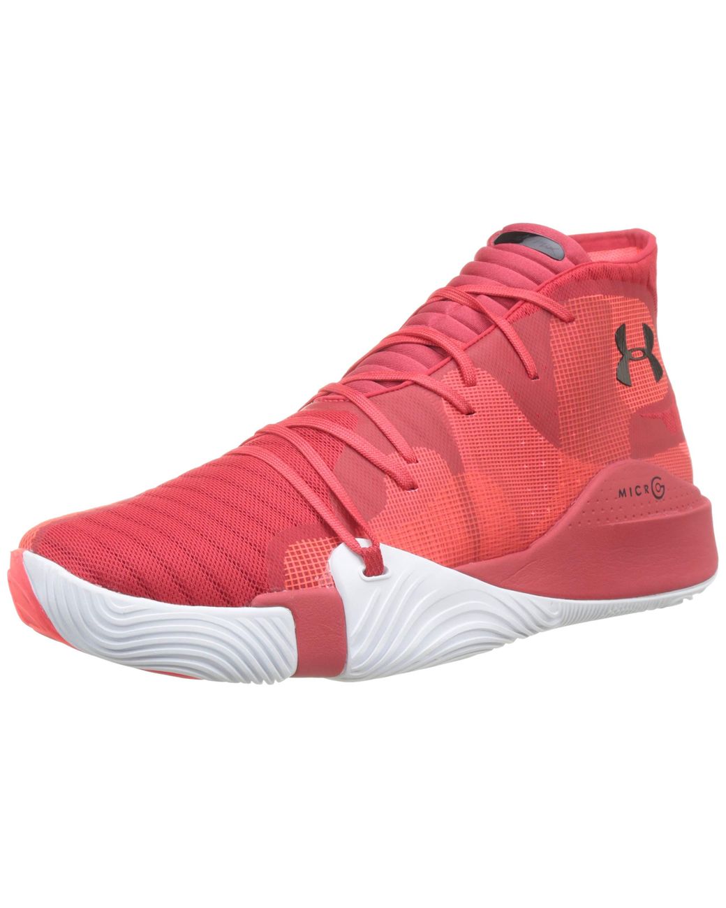 Under Armour Rubber Spawn Mid Basketball Shoes in Red for Men - Save 42% |  Lyst