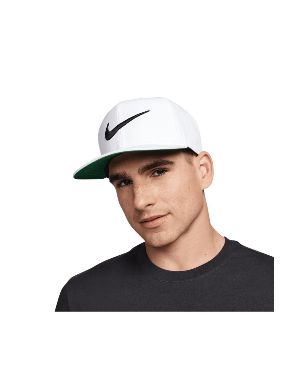 Nike S S Size M/l Sportswear Pro Swoosh Snapback Cap Hat White