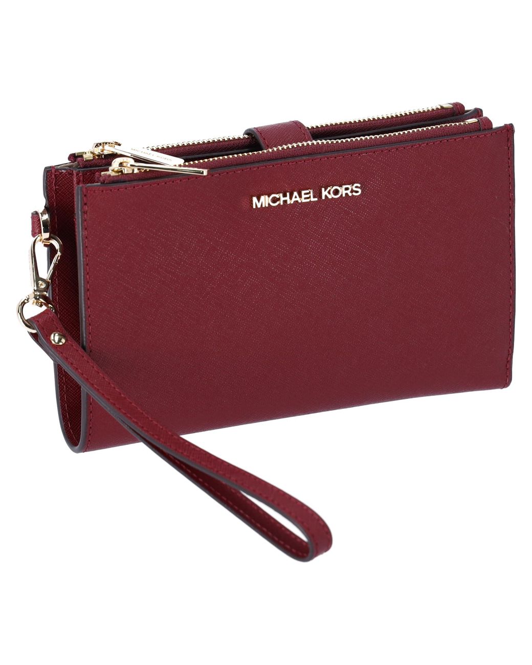 Mk wristlet cheap double zip