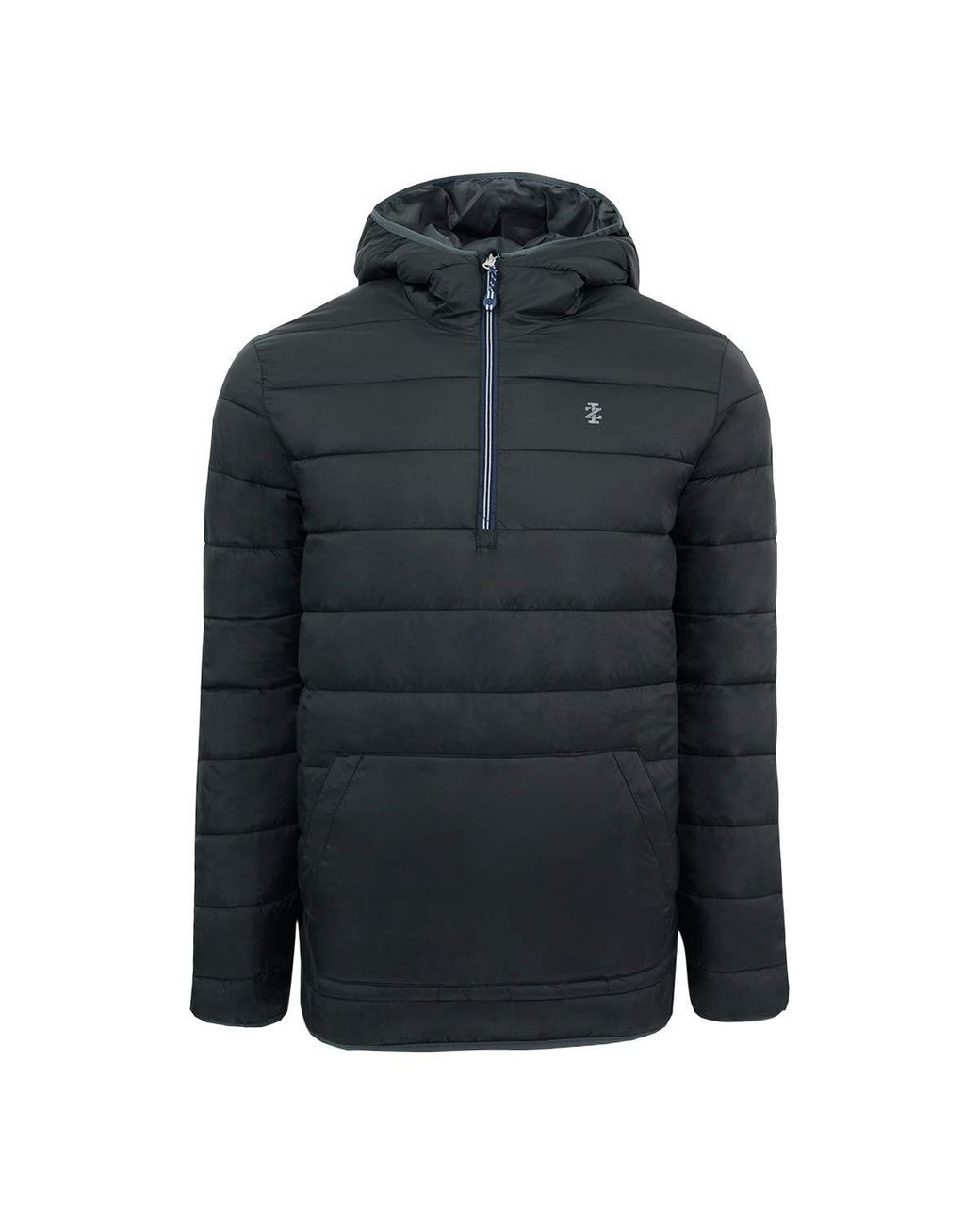 IZOD mens Quilted Hooded Puffer Popover