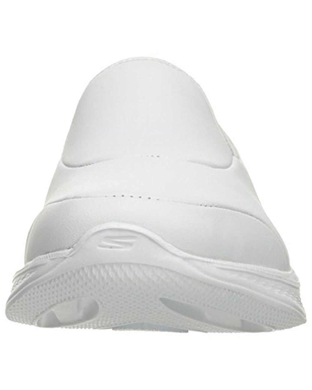 Skechers Leather Performance Go Walk 4 Upscale in White | Lyst