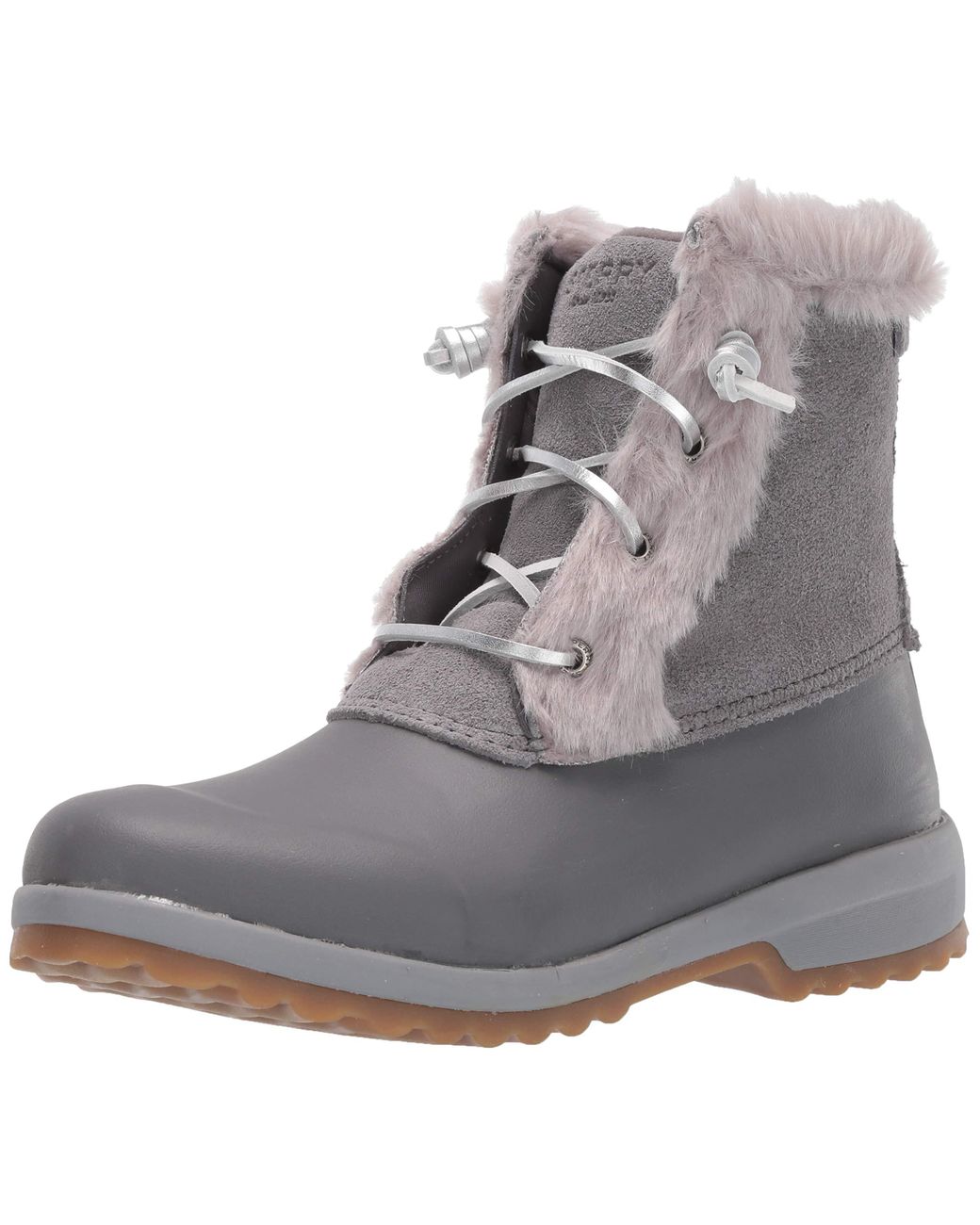 Sperry Top-Sider Maritime Repel Water Resistant Suede Winter Boots in Grey (Gray) - Save 51% - Lyst