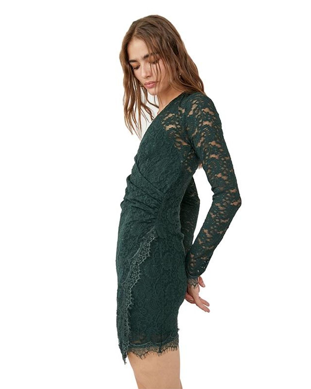 Free People Pearl Lace Mini Dress in 