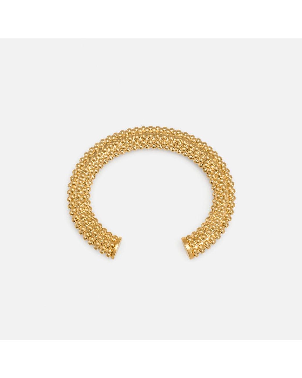 AMI Metallic Brass Pearl Bracelet