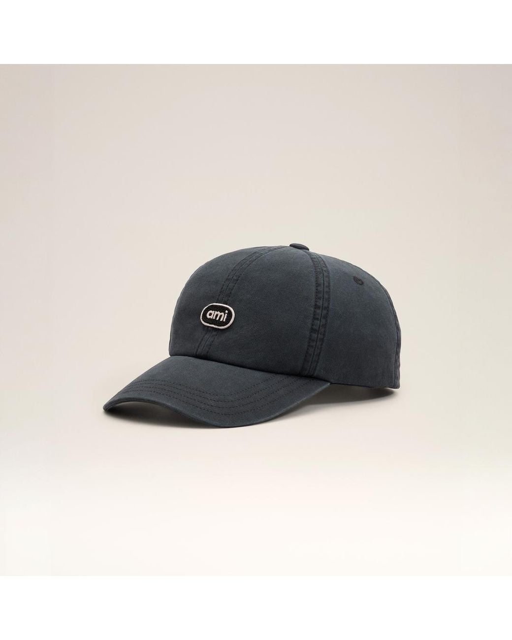 AMI Blue Cotton Cap With Ami Patch
