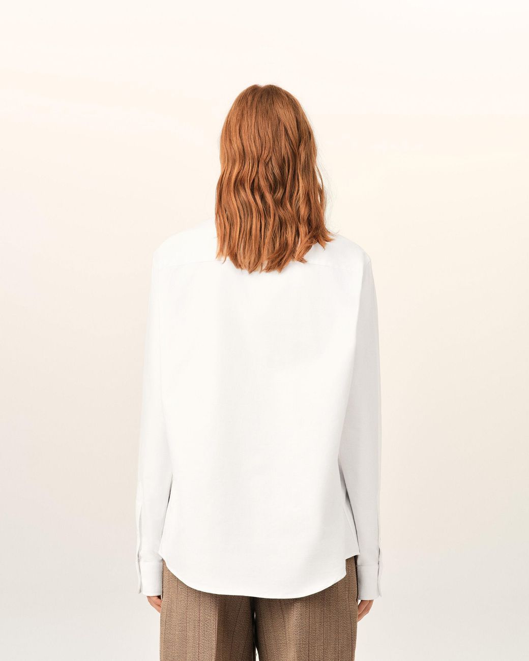 AMI Natural Cotton Shirt With Ami De Coeur