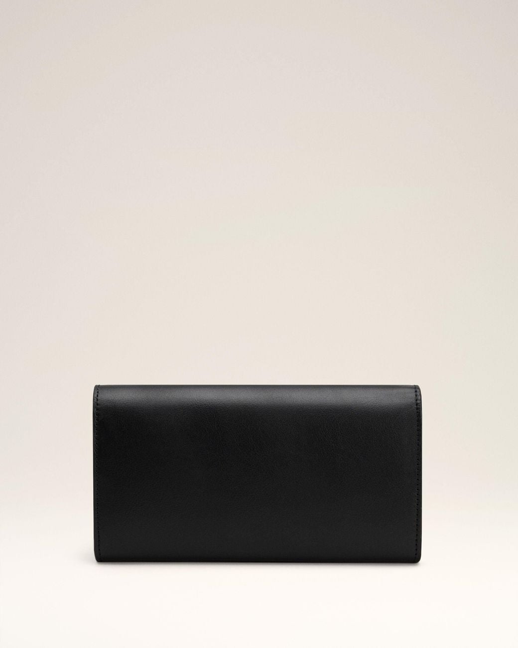 AMI Black Smooth Leather Carrousel Continental Wallet