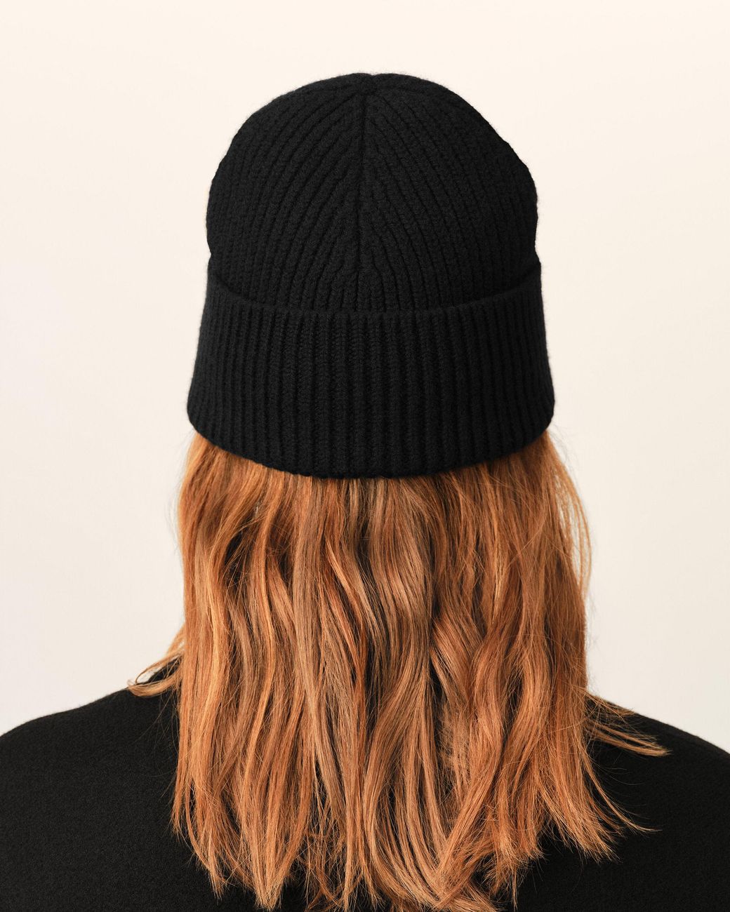 AMI Black Wool Beanie With Ami De Coeur