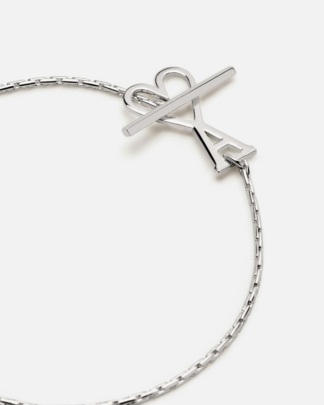 AMI Natural Brass Chain Bracelet With Ami De Coeur
