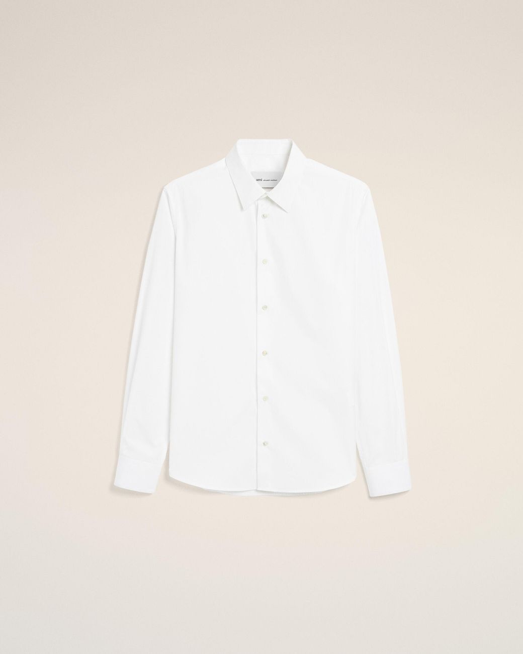 AMI Natural Cotton Shirt With Ami De Coeur for men