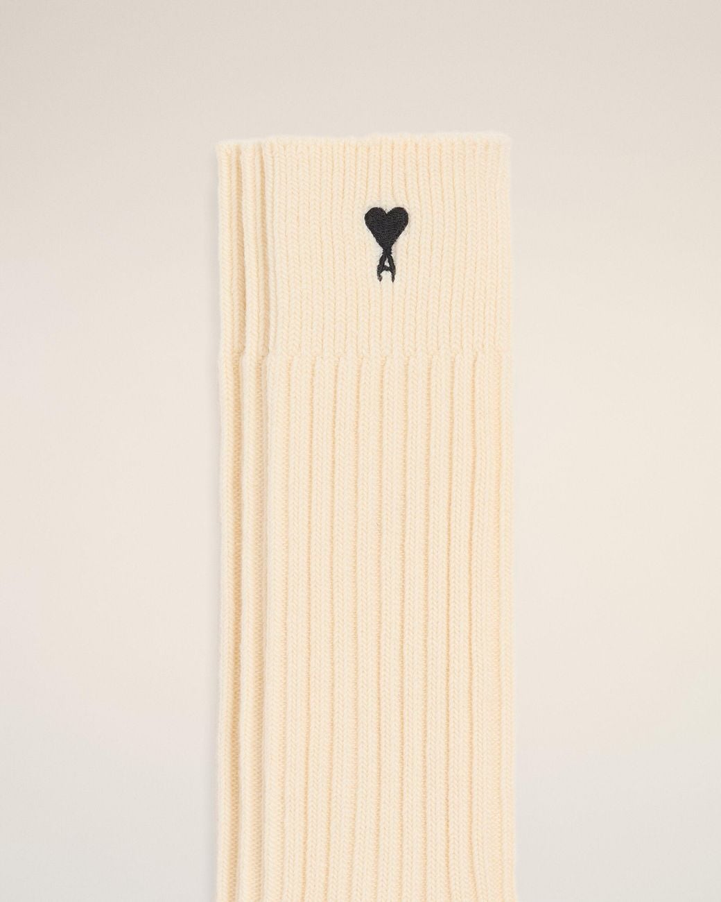 AMI Natural Cotton Three-Pack Socks With Ami De Coeur