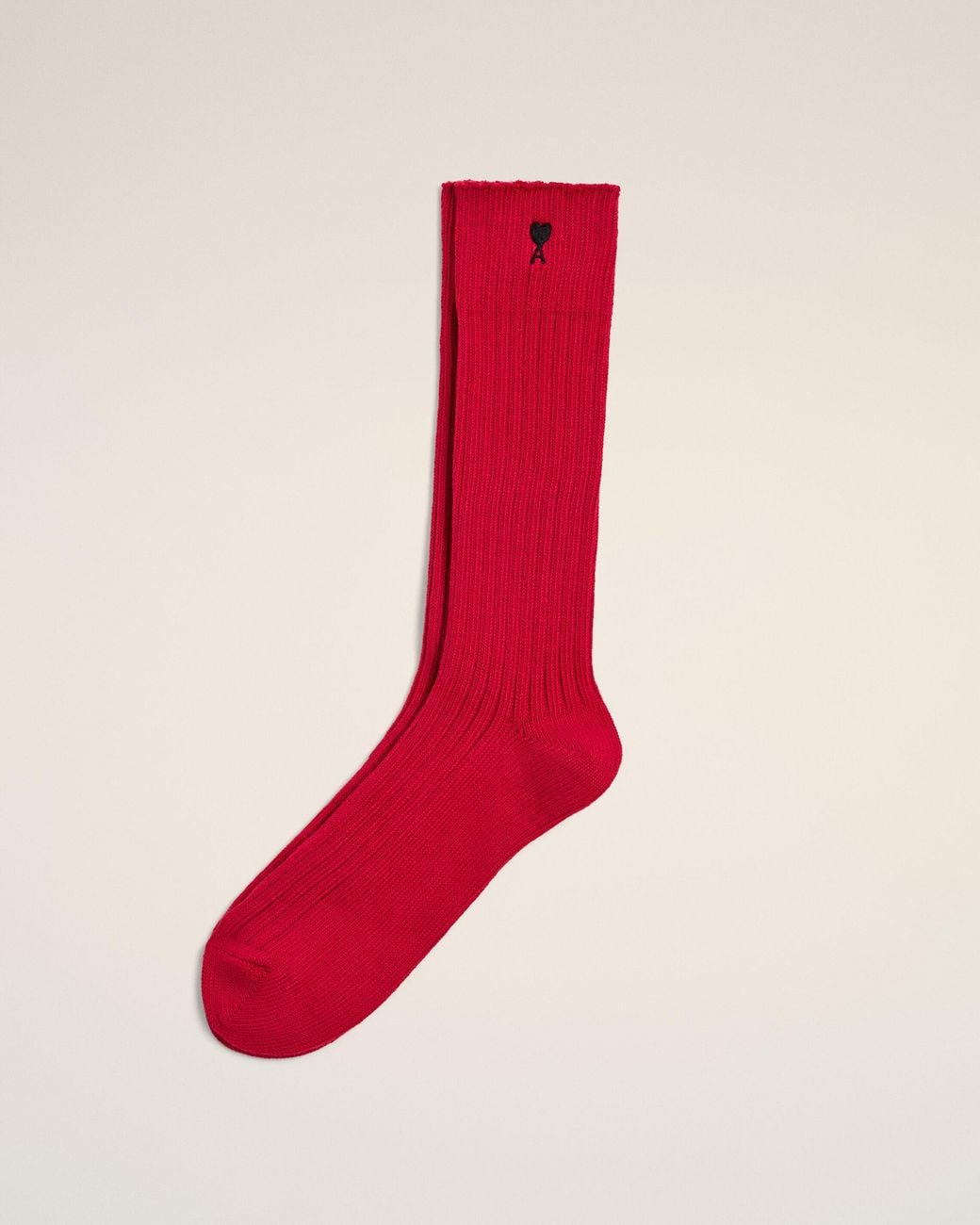 AMI Red Cotton Socks With Ami De Coeur