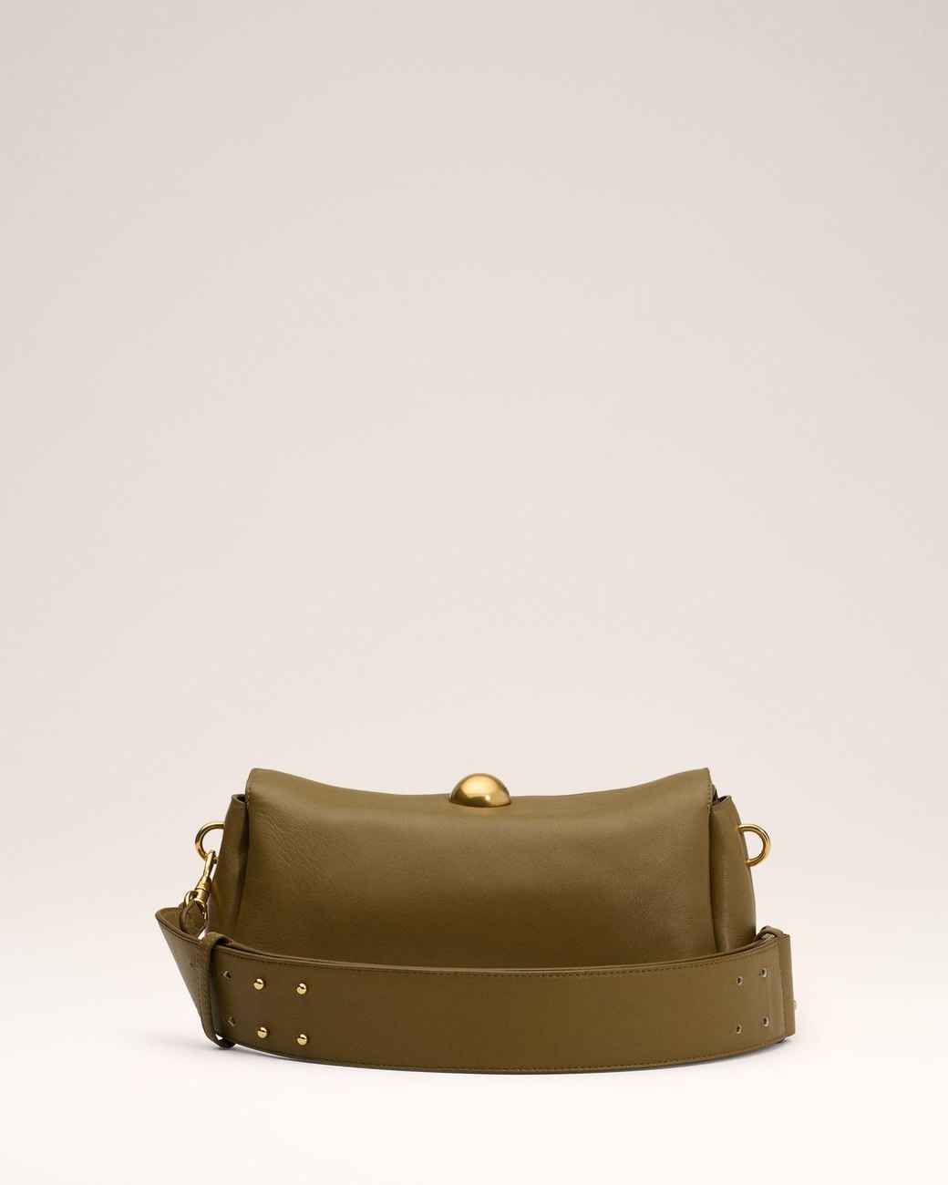 AMI Natural Leather Carrousel Bag