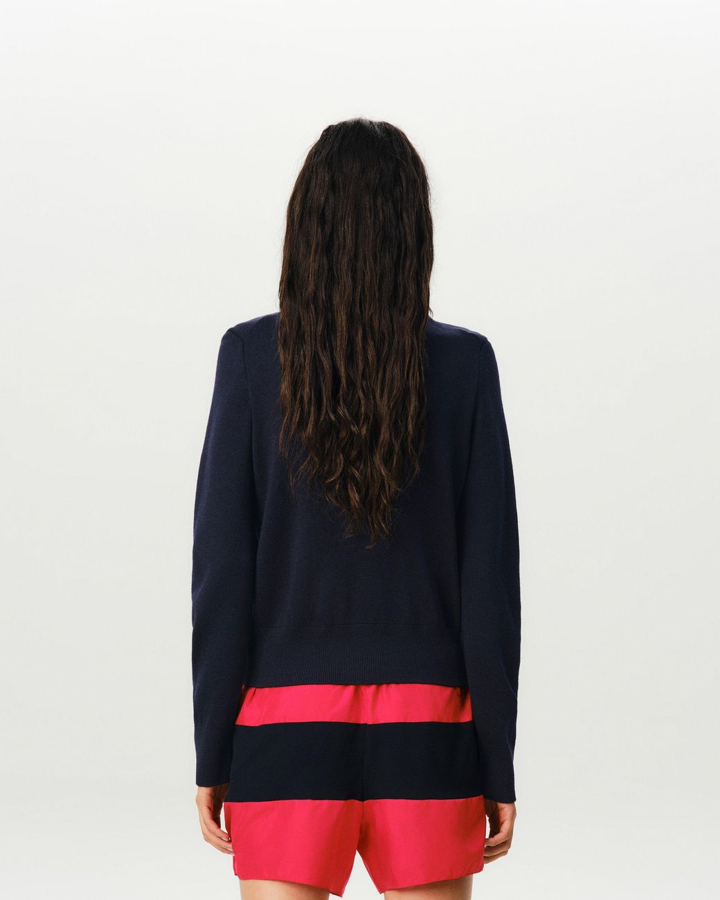 AMI Blue Crewneck Wool Cardigan With Ami De Coeur