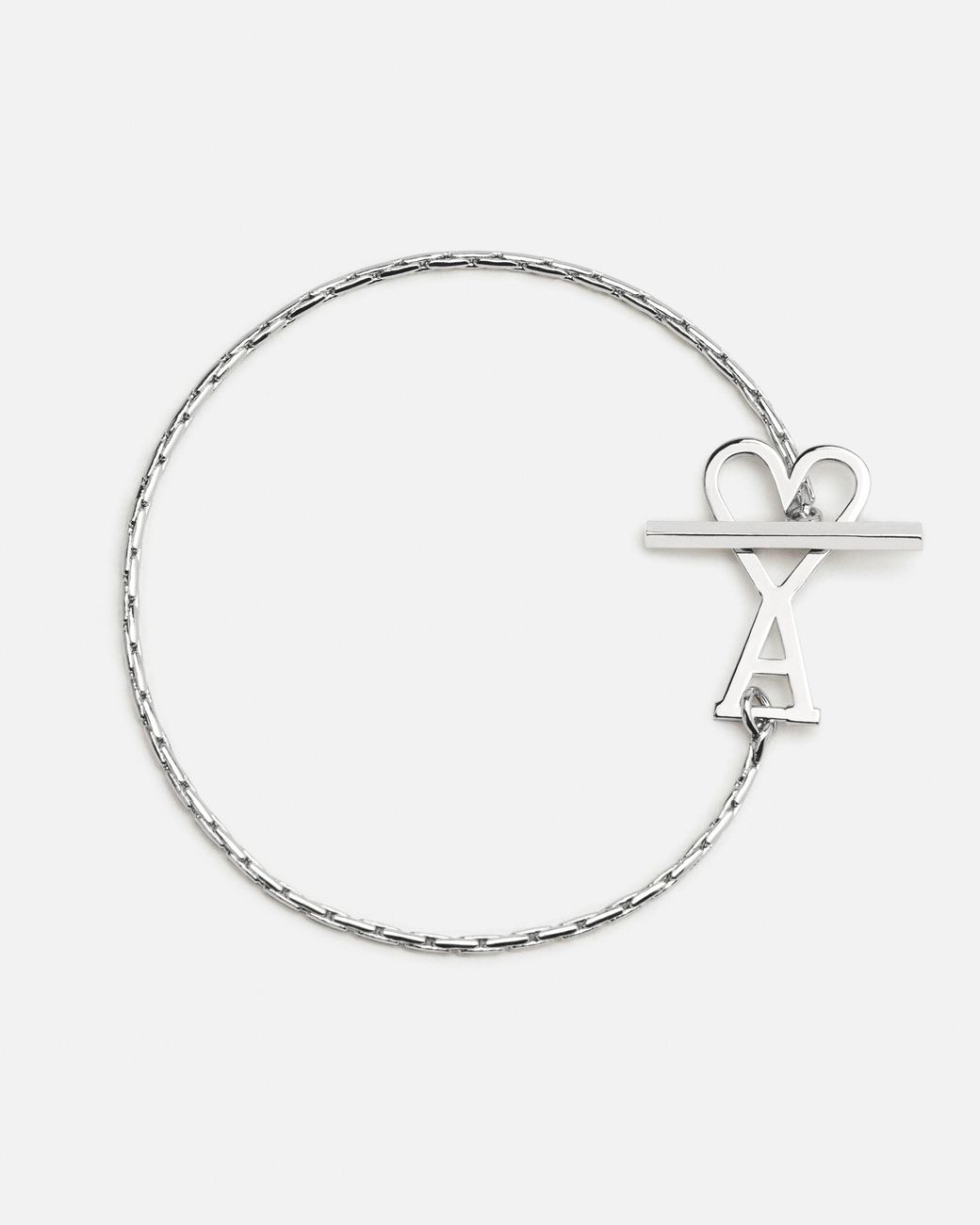 AMI Natural Brass Chain Bracelet With Ami De Coeur