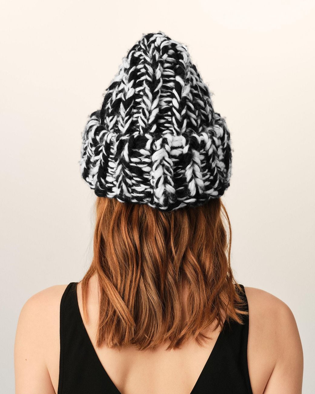 AMI Natural And Wool Knit Beanie