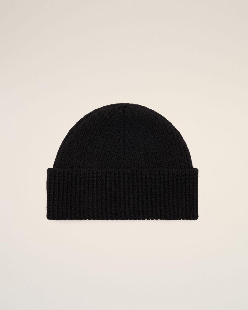 AMI Black Wool Beanie With Ami De Coeur