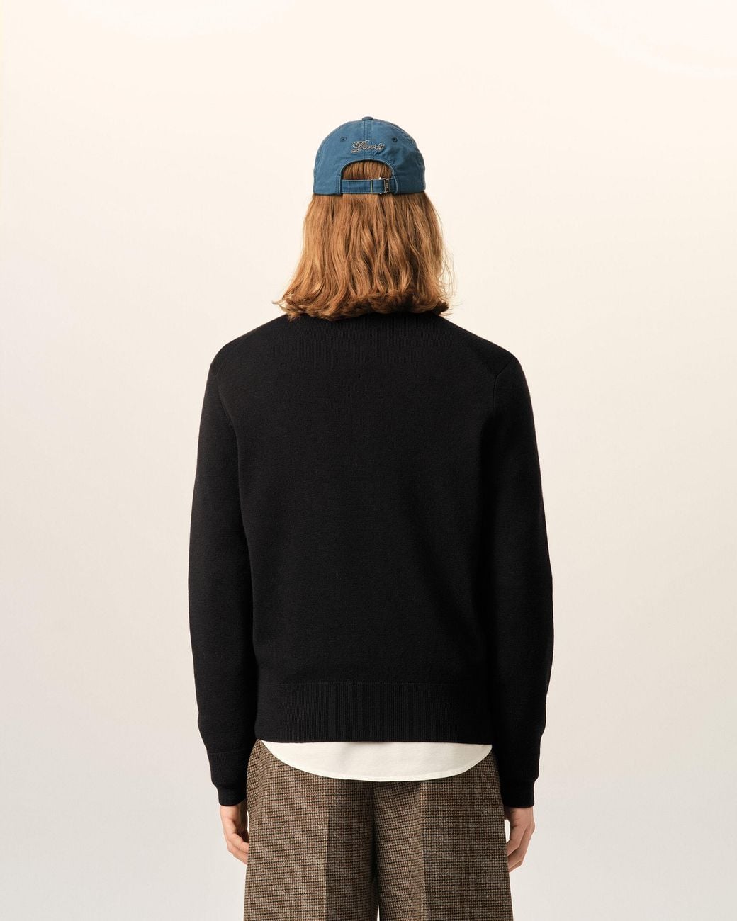 AMI Black Crewneck Wool Sweater With Ami De Coeur for men