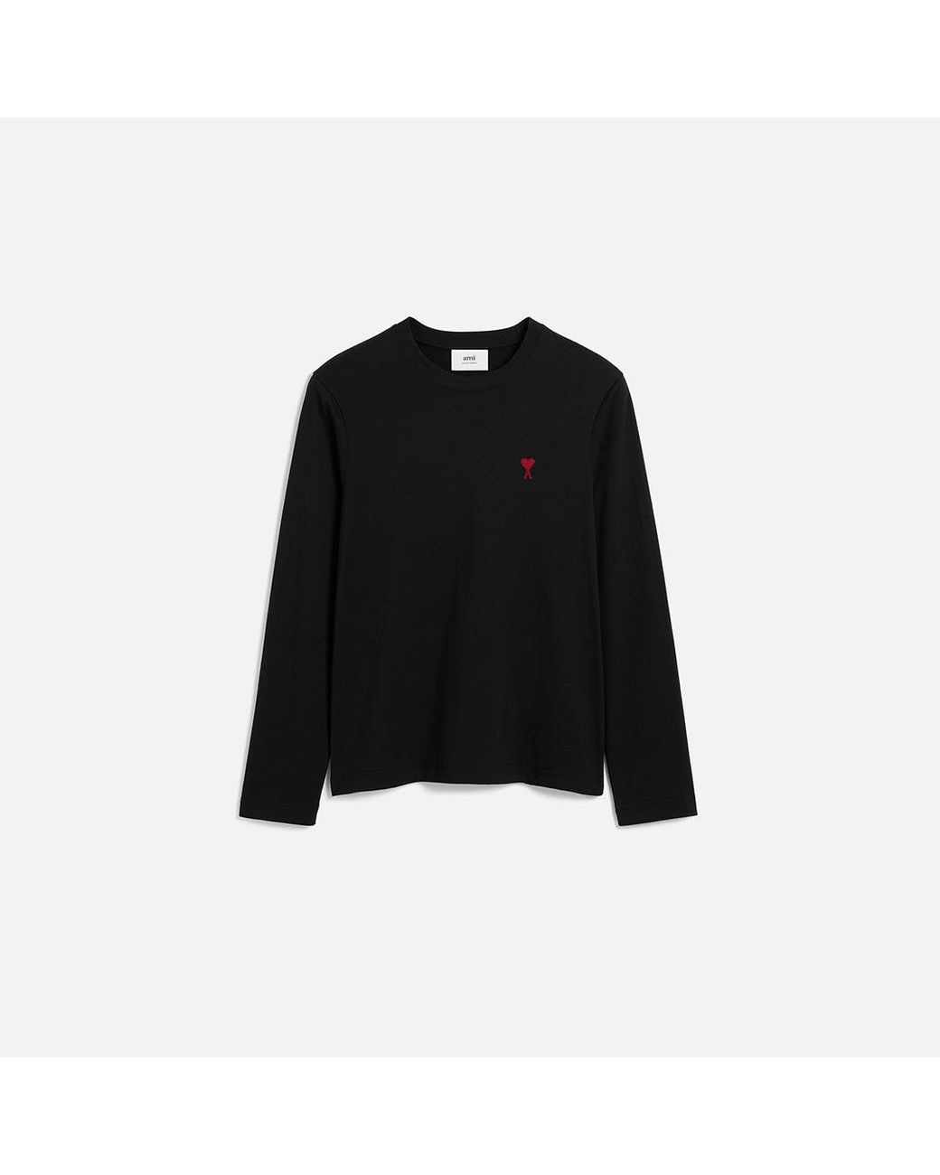 AMI Black Ami De Coeur Long-Sleeve T-Shirt