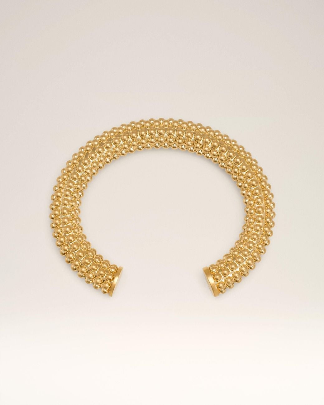 AMI Metallic Brass Pearl Bracelet