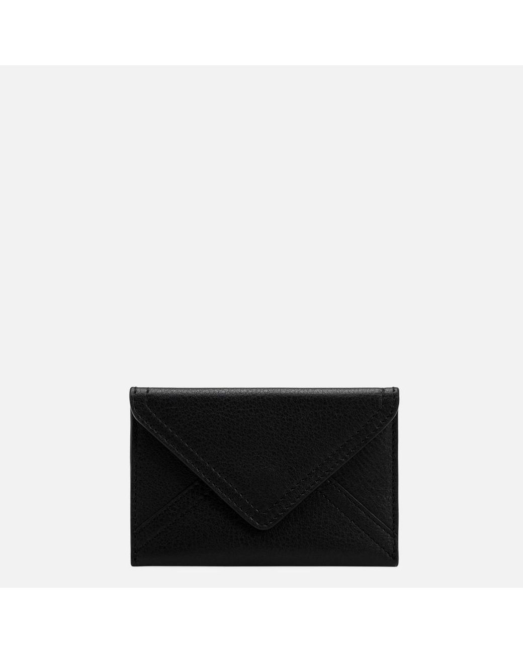 AMI Natural Etienne Taurillon Leather Envelope Card Holder