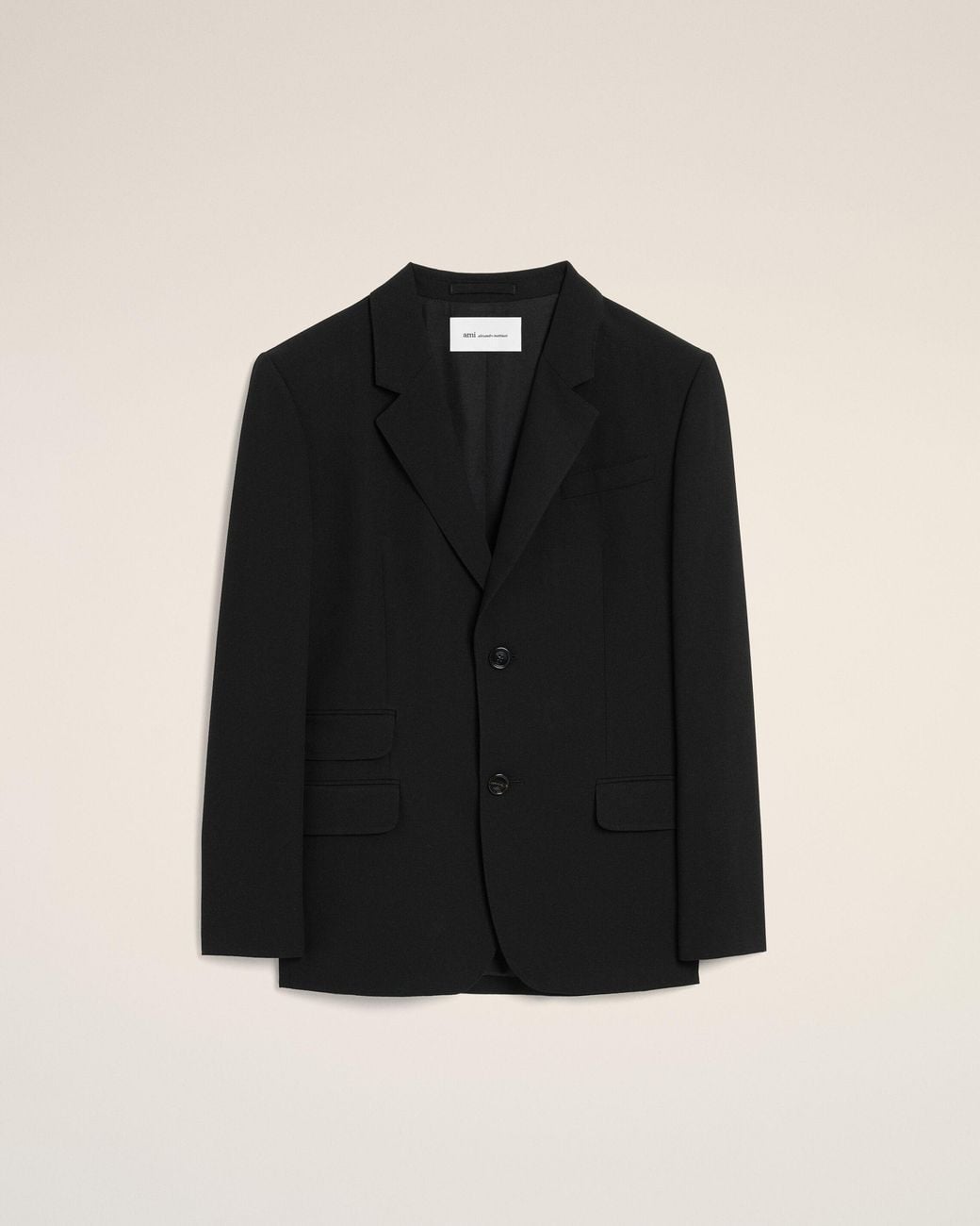 Blazer Dritto di AMI in Black da Uomo