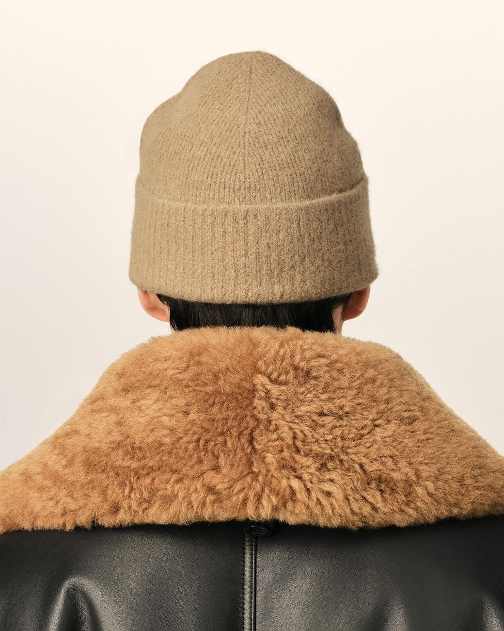 AMI Natural Alpaca Beanie With Ami De Coeur