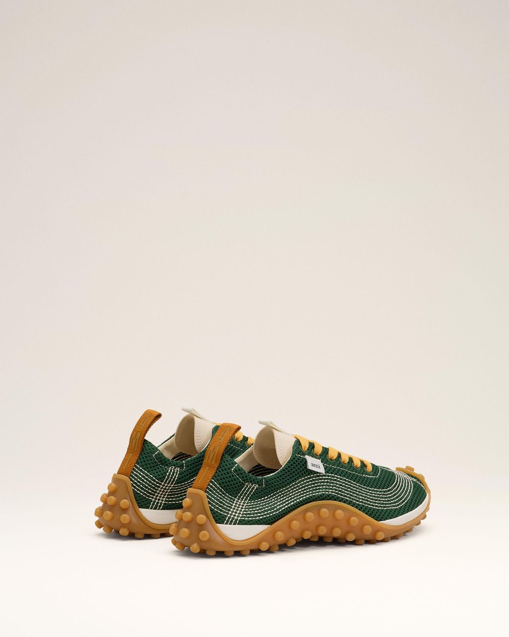 AMI Green Mesh Mirage Sneakers