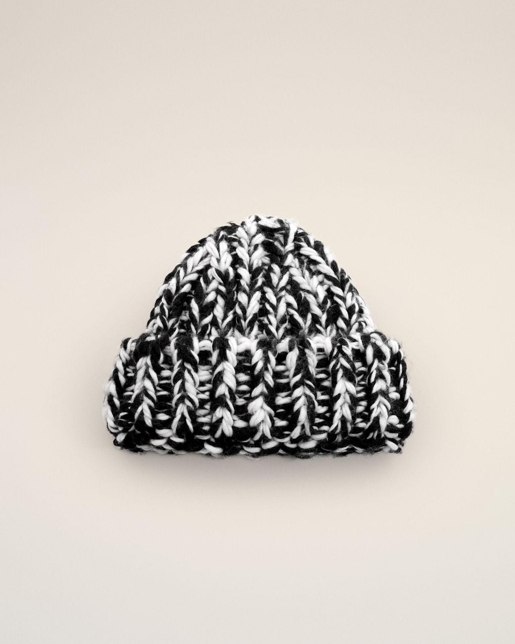 AMI Natural And Wool Knit Beanie