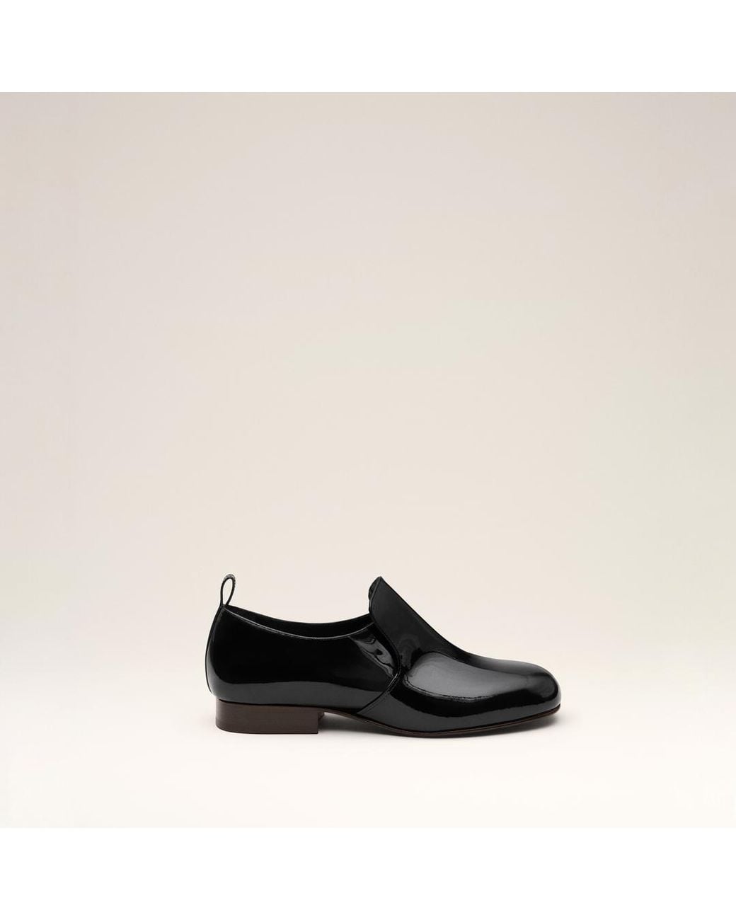 AMI Black Flat Cow Leather Shoes