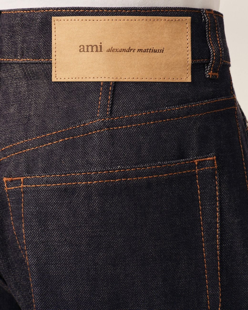 AMI Blue Balloon-Fit Cotton Jeans