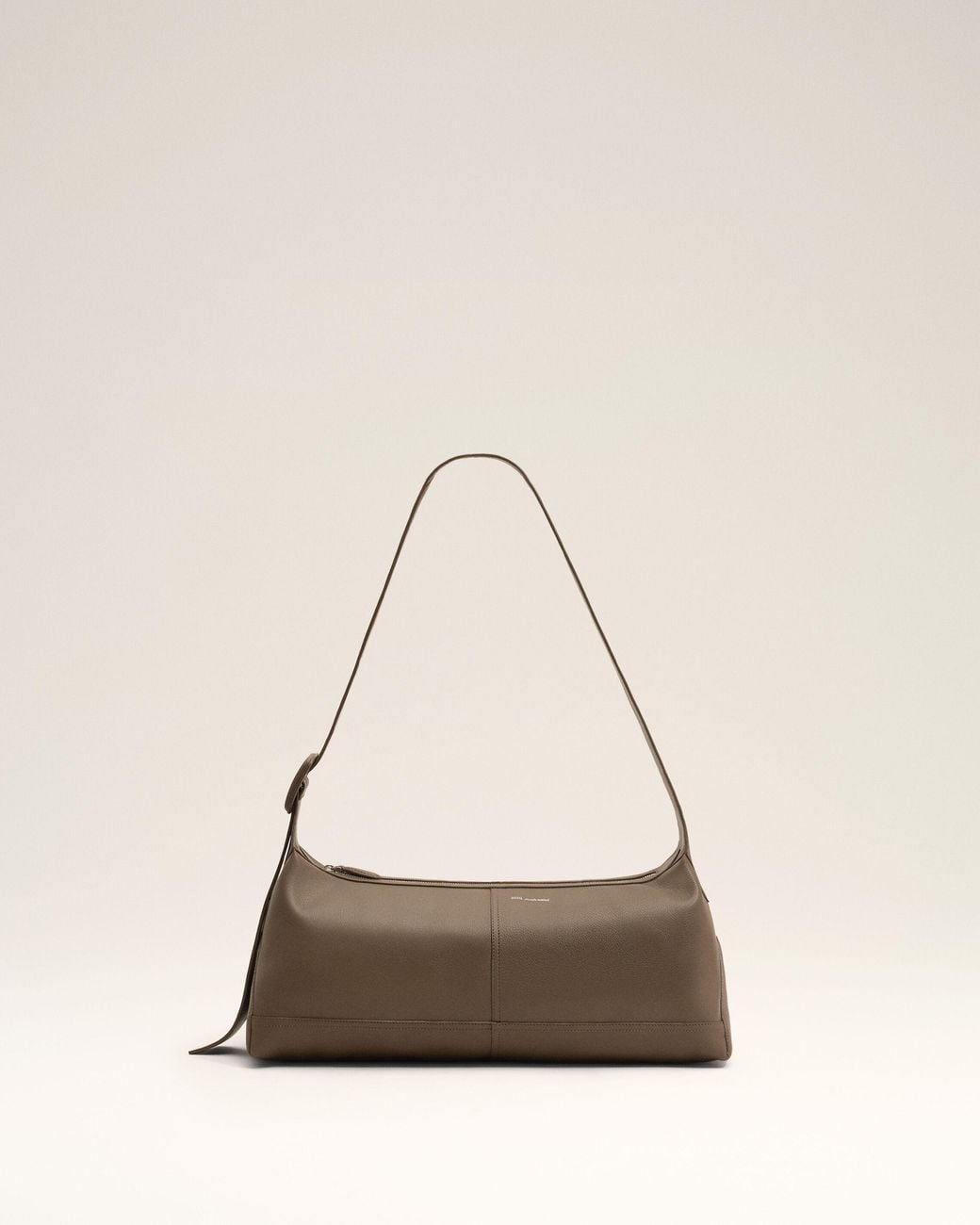 AMI Natural Small Taurillon Leather Etienne Crossbody Bag
