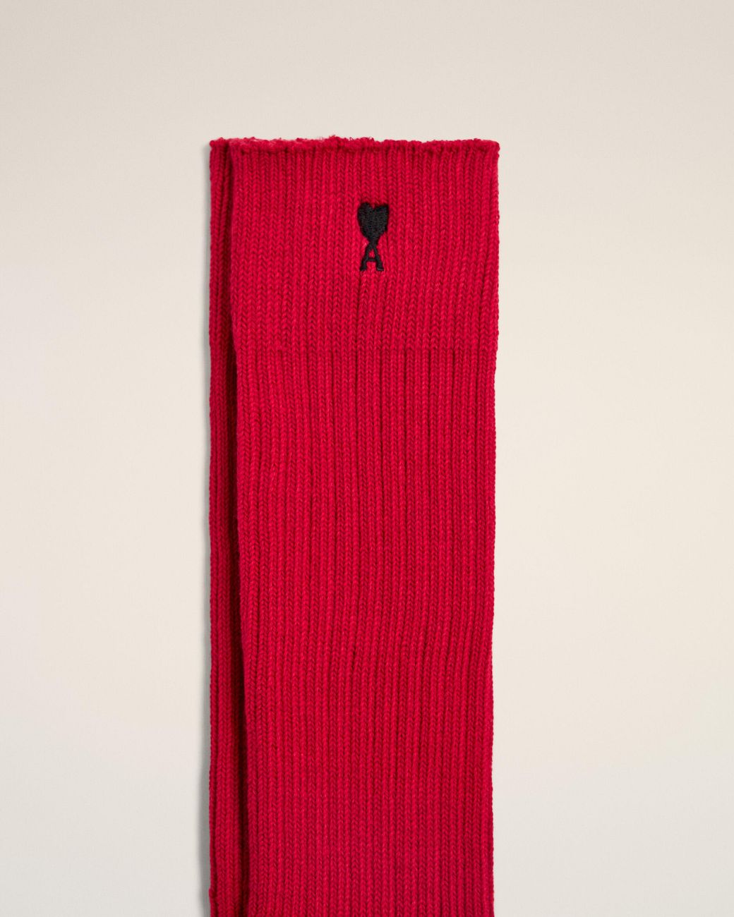 AMI Red Cotton Socks With Ami De Coeur