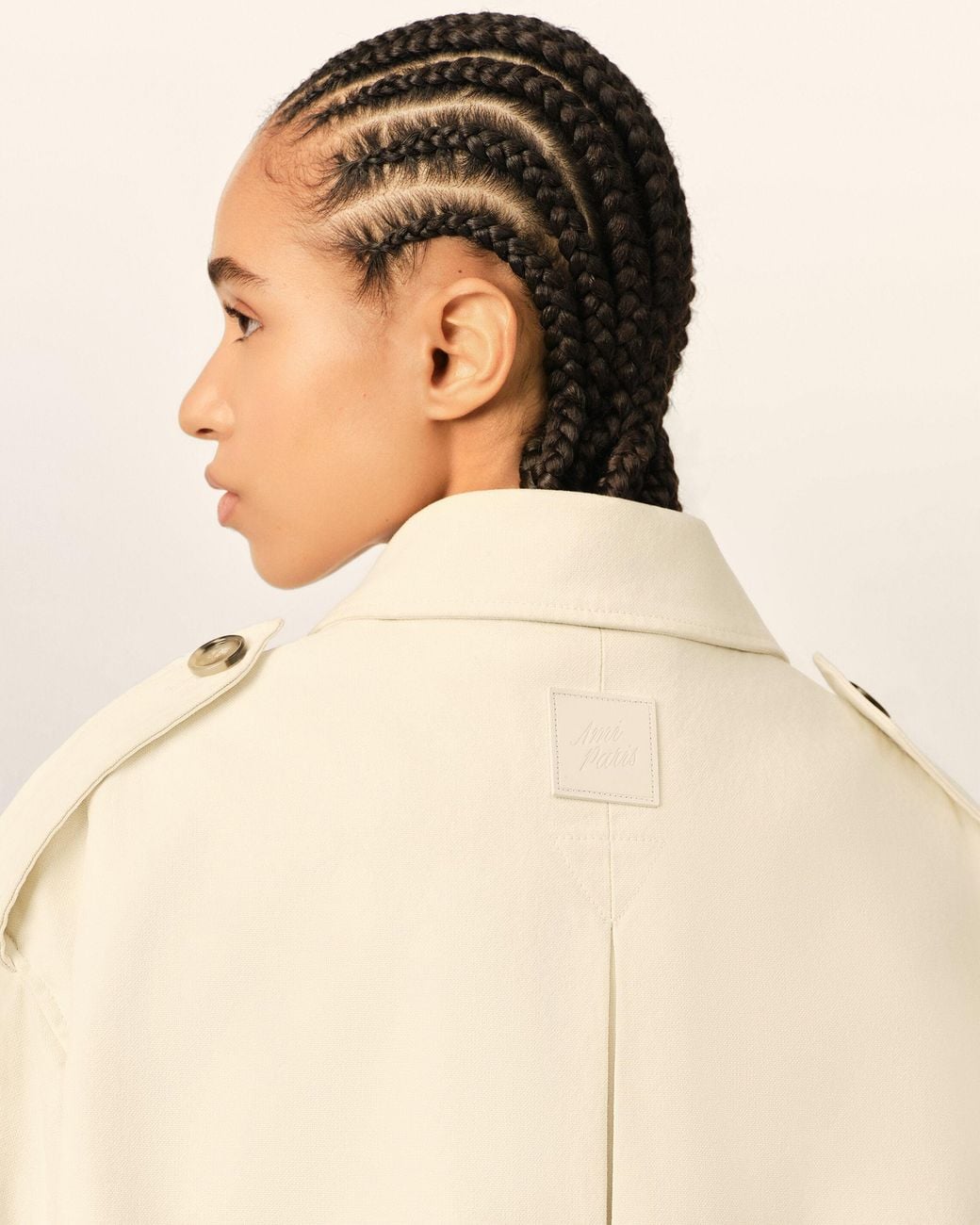 AMI Natural Cotton Utility Parka Jacket