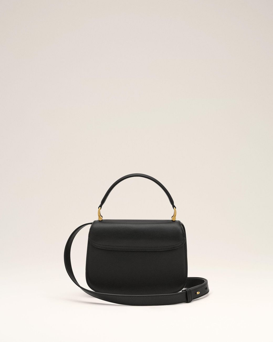 AMI Natural Cowhide Leather Paris Paris Top Handle Bag