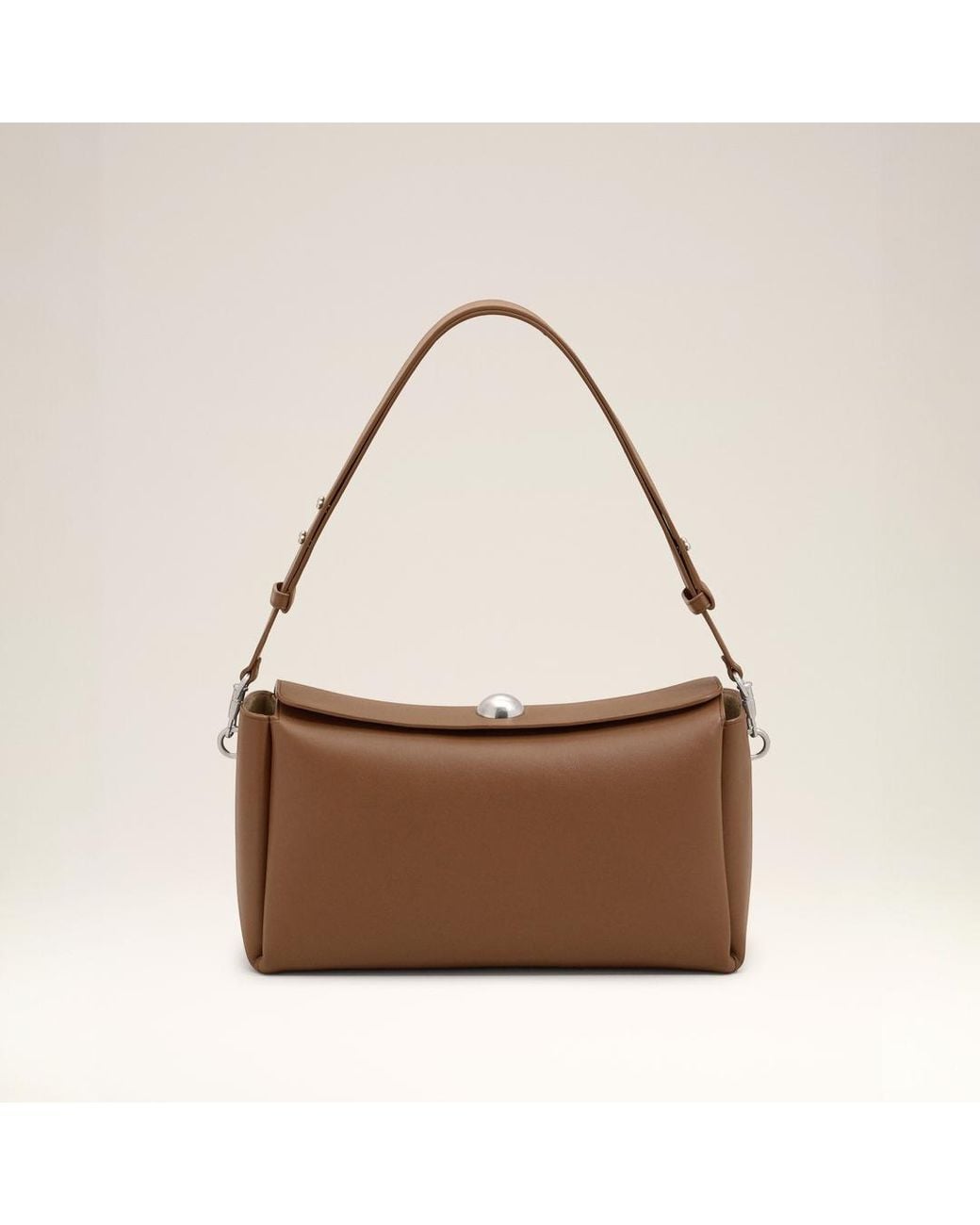 AMI Natural Medium Cow Leather Carrousel Bag